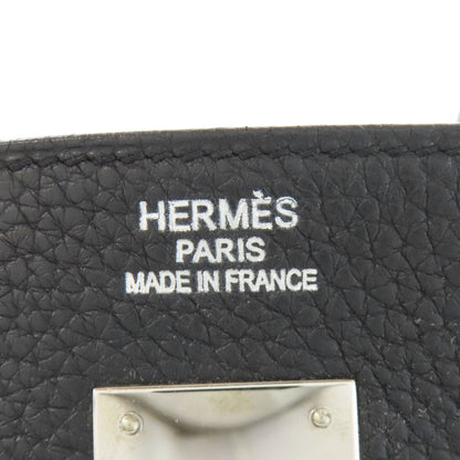 HERMES Birkin 40 SilverHardware Handbag Taurillon Clemence Ladies [Used]