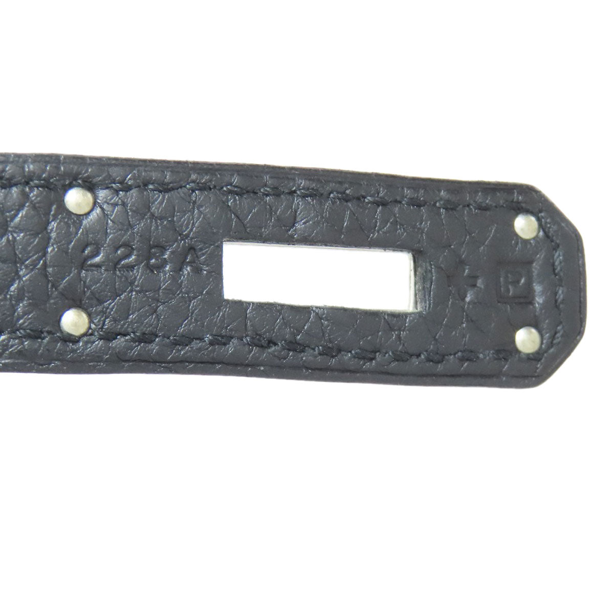 HERMES Birkin 40 SilverHardware Handbag Taurillon Clemence Ladies [Used]