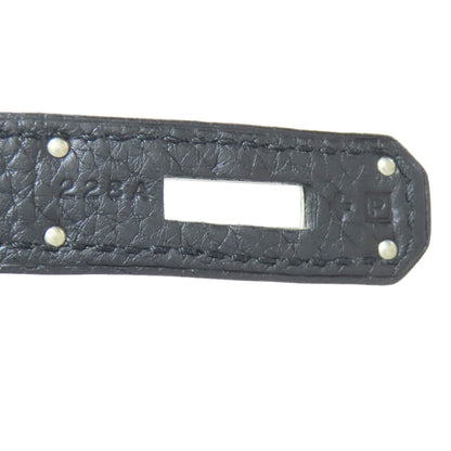 HERMES Birkin 40 SilverHardware Handbag Taurillon Clemence Ladies [Used]