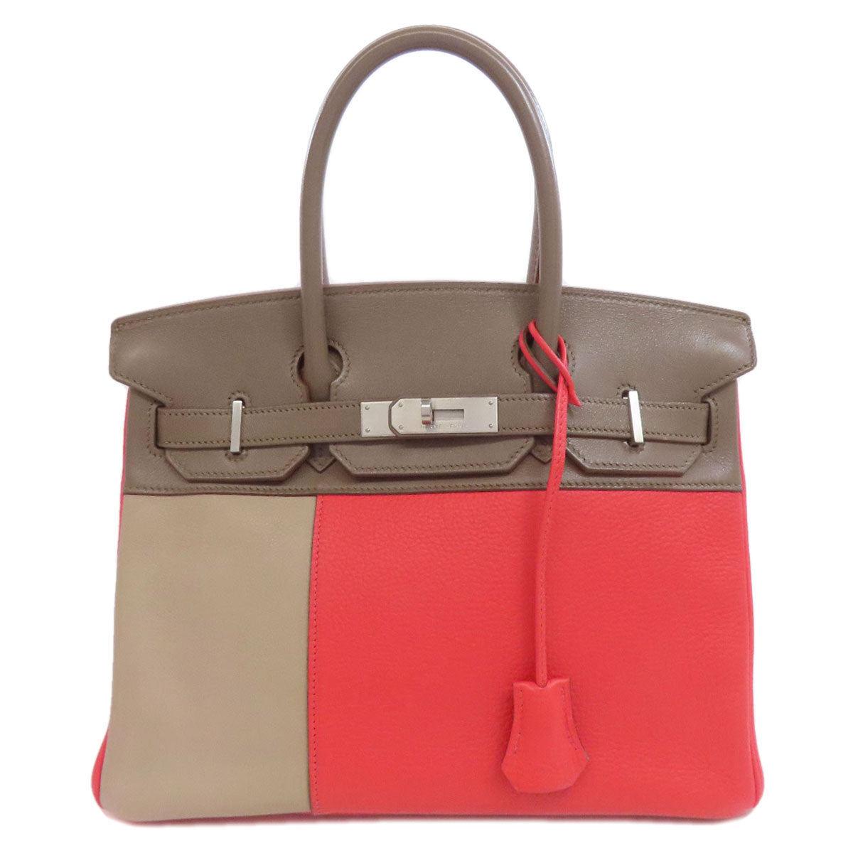 HERMES Birkin 30 Kazak SilverHardware Handbag Taurillon Clemence SwiftLadies [Used]