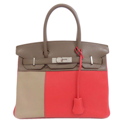 HERMES Birkin 30 Kazak SilverHardware Handbag Taurillon Clemence SwiftLadies [Used]