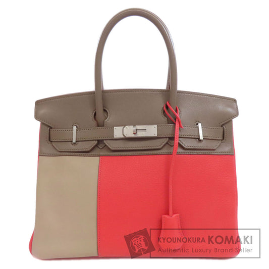 HERMES Birkin 30 Kazak SilverHardware Handbag Taurillon Clemence SwiftLadies [Used]