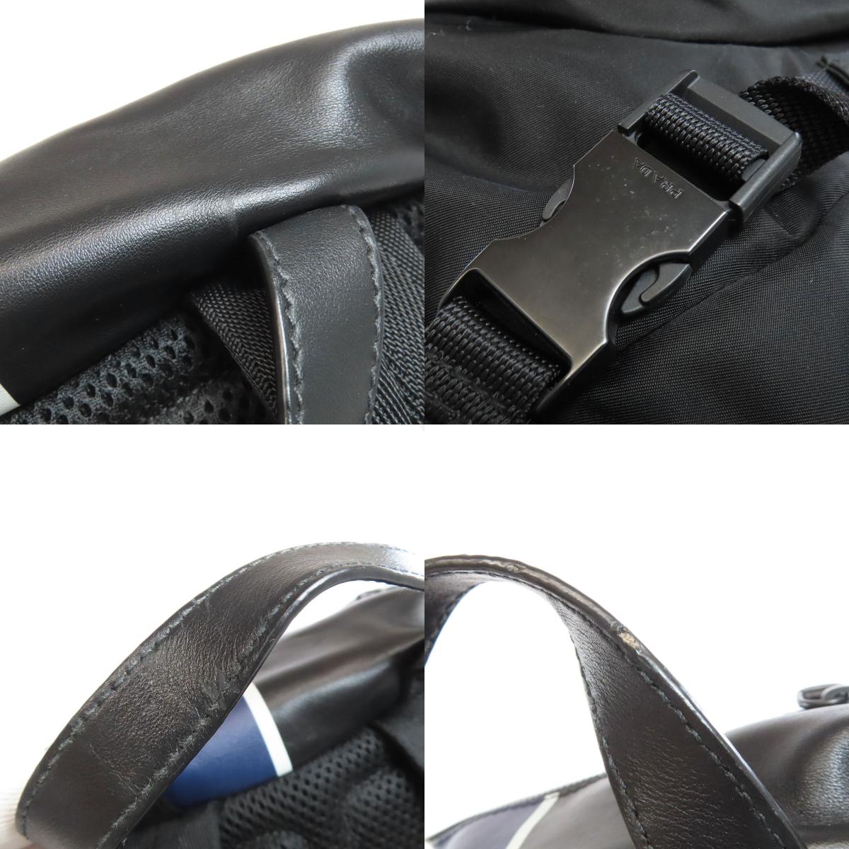 PRADA Logo Hardware Backpack Â· Daypack Calf Ladies [Used]