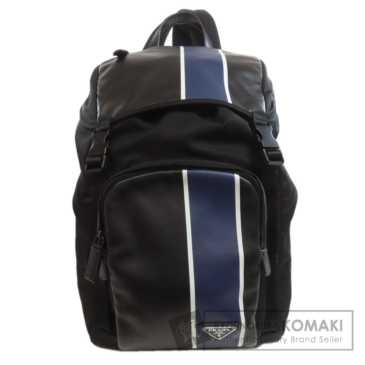 PRADA Logo Hardware Backpack Â· Daypack Calf Ladies [Used]