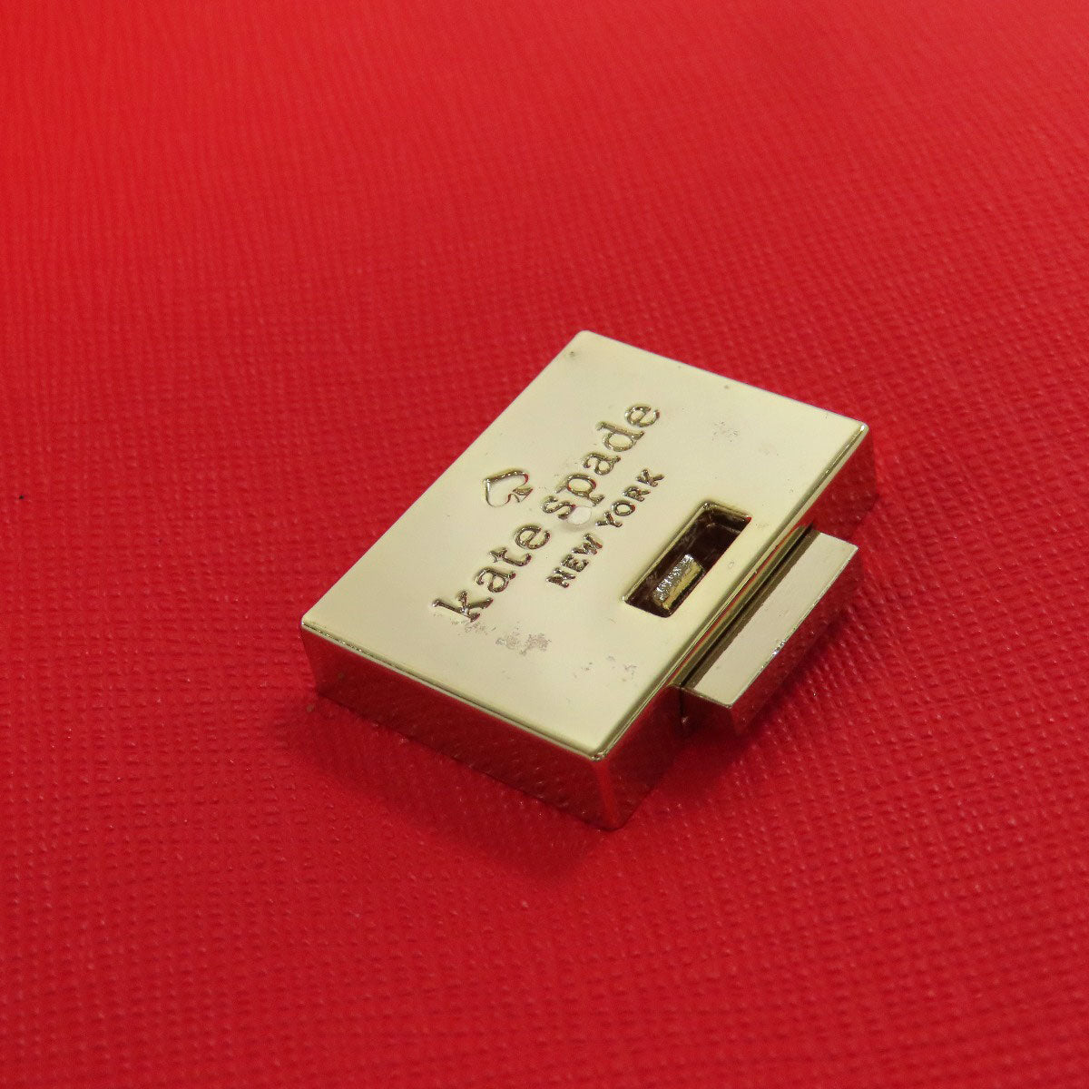 kate spade logo Shoulder Bag Leather Ladies [Used]