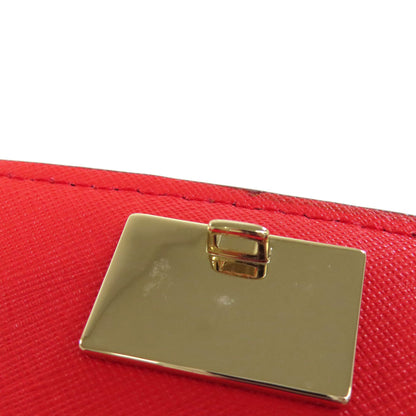 kate spade logo Shoulder Bag Leather Ladies [Used]