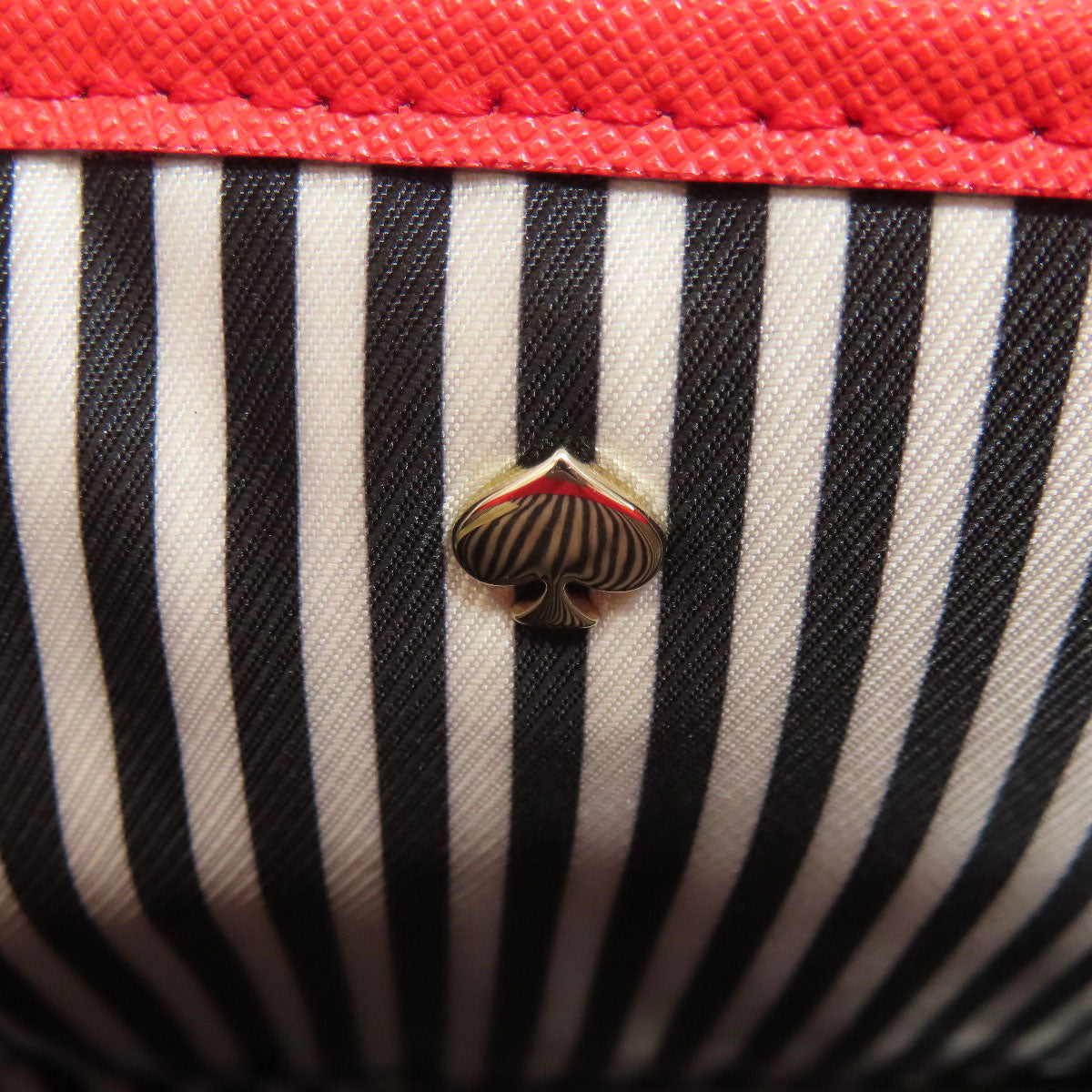 kate spade logo Shoulder Bag Leather Ladies [Used]