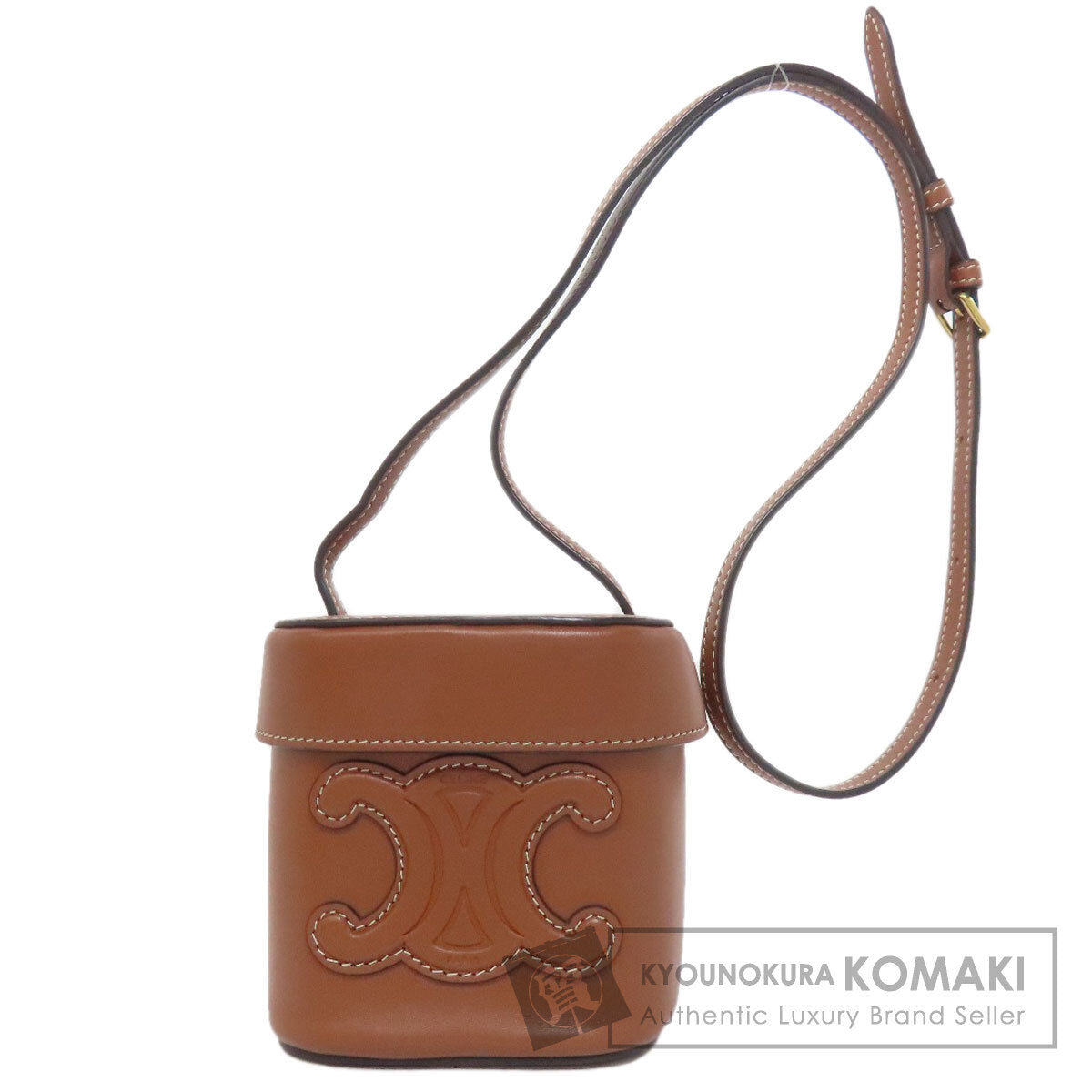 CELINE small box cuir triomphe Shoulder Bag Calf Ladies [Used]