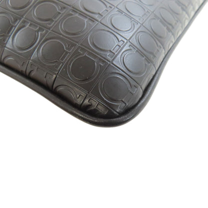 Salvatore Ferragamo Logo motif Shoulder Bag Leather Ladies [Used]