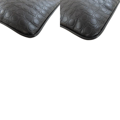 Salvatore Ferragamo Logo motif Shoulder Bag Leather Ladies [Used]