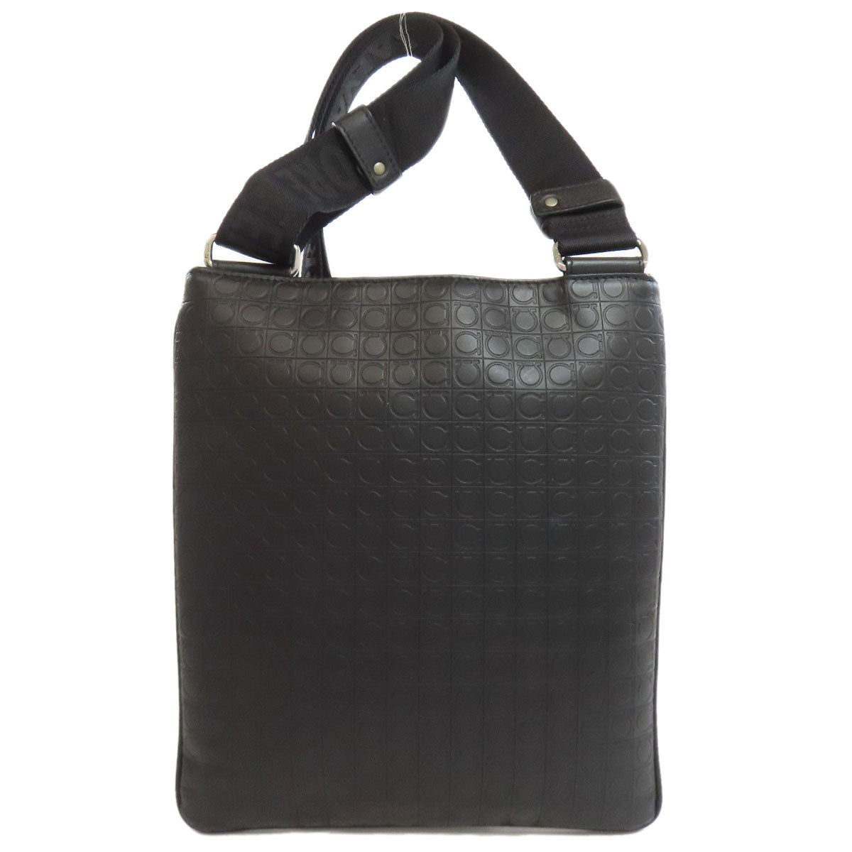 Salvatore Ferragamo Logo motif Shoulder Bag Leather Ladies [Used]