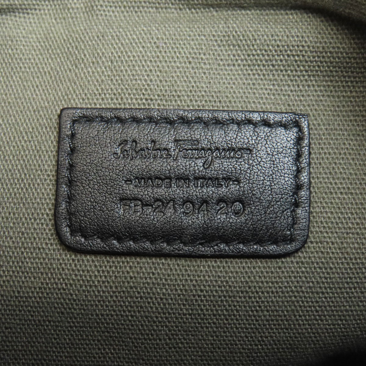 Salvatore Ferragamo Logo motif Shoulder Bag Leather Ladies [Used]