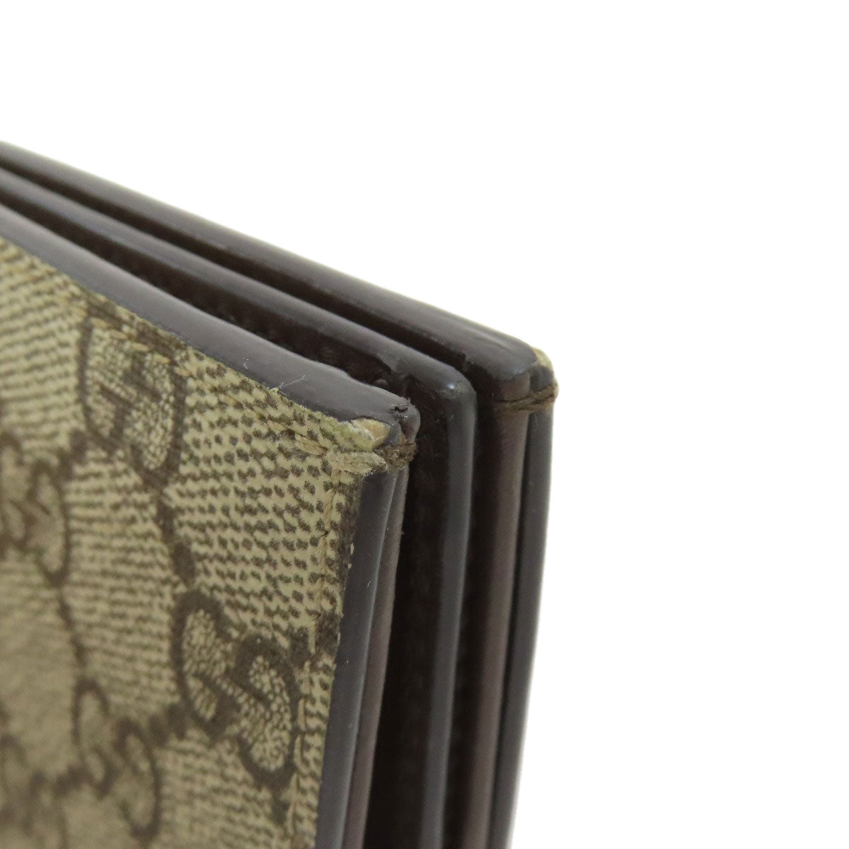 GUCCI 508757 GG Supreme Bifold Wallet with Coin Pocket PVC Ladies [Used]