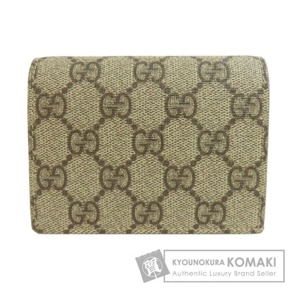 GUCCI 508757 GG Supreme Bifold Wallet with Coin Pocket PVC Ladies [Used]