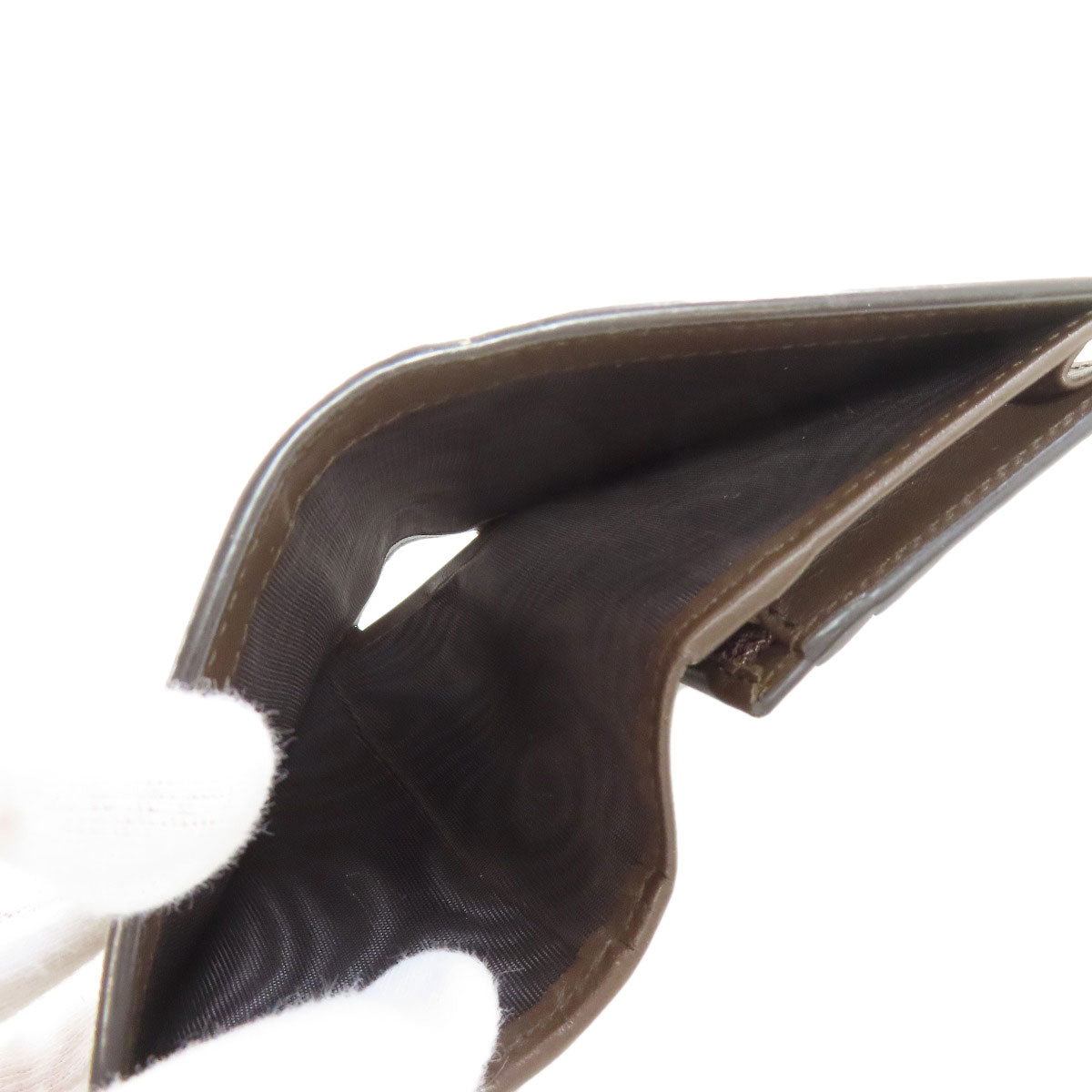 GUCCI 508757 GG Supreme Bifold Wallet with Coin Pocket PVC Ladies [Used]