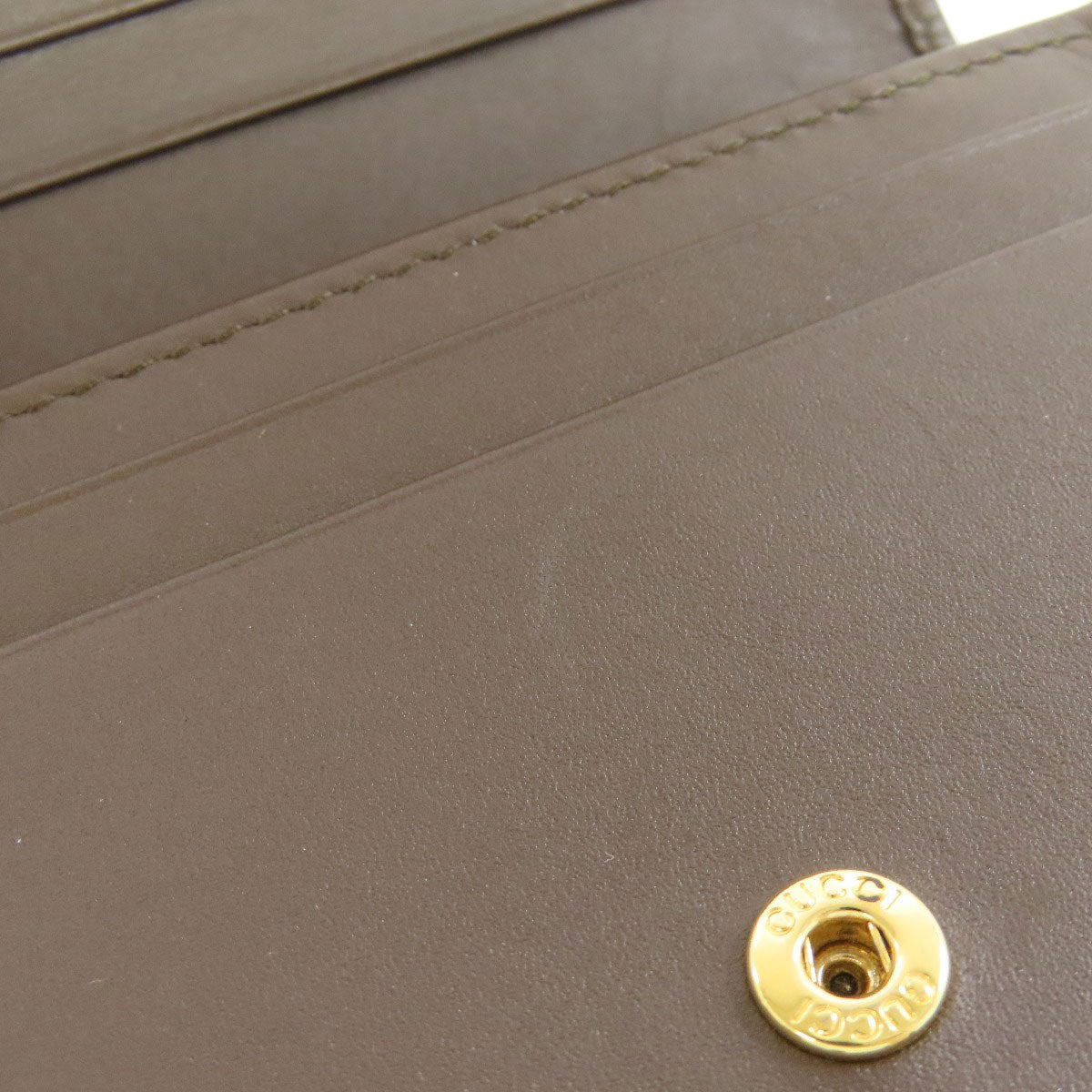 GUCCI 508757 GG Supreme Bifold Wallet with Coin Pocket PVC Ladies [Used]