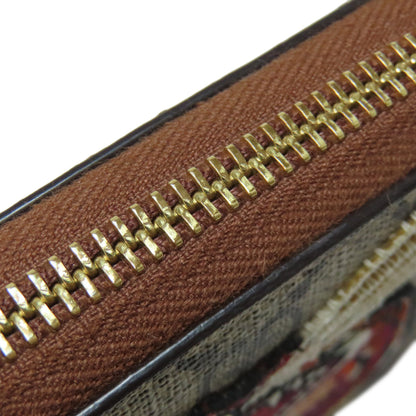 GUCCI 456863 Tiger GG Supreme Long wallet (with coin pocket) PVC Ladies [Used]