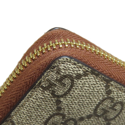 GUCCI 456863 Tiger GG Supreme Long wallet (with coin pocket) PVC Ladies [Used]