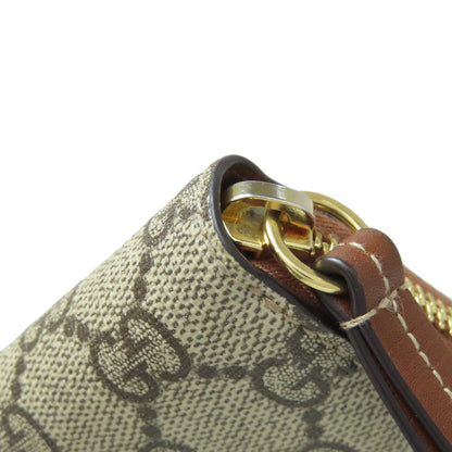 GUCCI 456863 Tiger GG Supreme Long wallet (with coin pocket) PVC Ladies [Used]