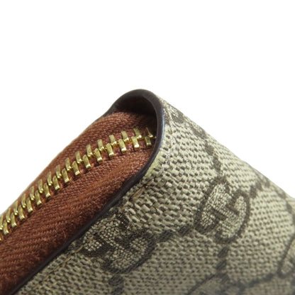 GUCCI 456863 Tiger GG Supreme Long wallet (with coin pocket) PVC Ladies [Used]