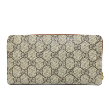 GUCCI 456863 Tiger GG Supreme Long wallet (with coin pocket) PVC Ladies [Used]