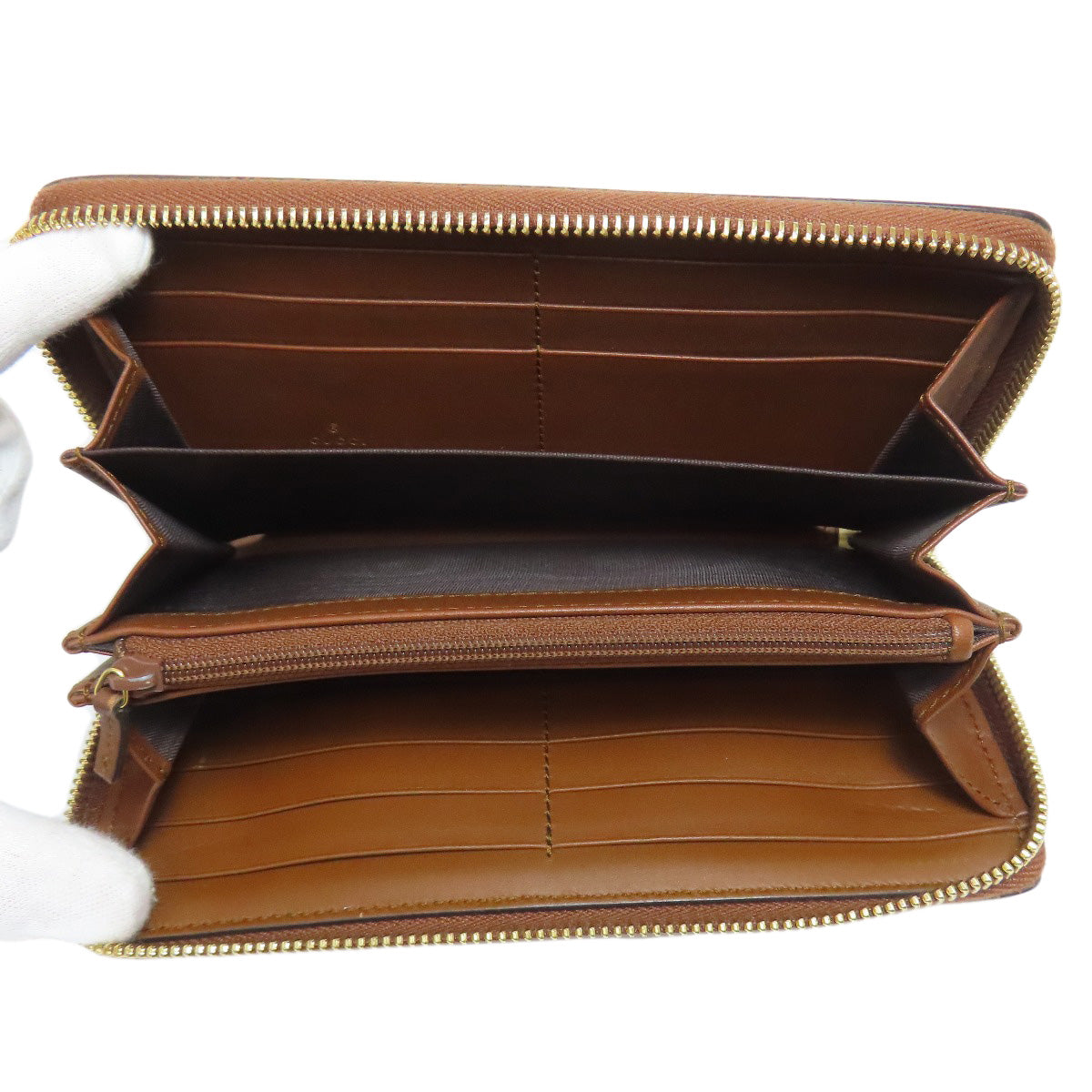 GUCCI 456863 Tiger GG Supreme Long wallet (with coin pocket) PVC Ladies [Used]