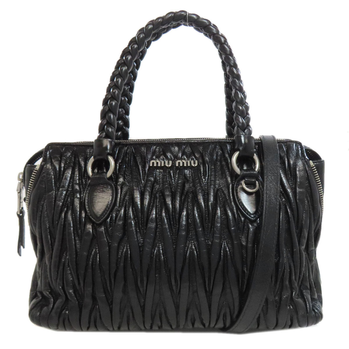 ミュウミュウ マテラッセ 2WAY ハンドバッグ カーフ レディース 【中古】【MIUMIU】