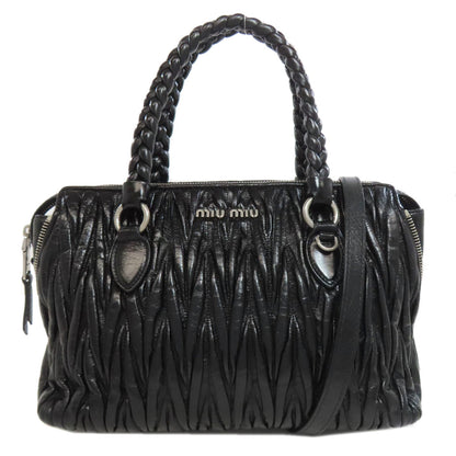 ミュウミュウ マテラッセ 2WAY ハンドバッグ カーフ レディース 【中古】【MIUMIU】
