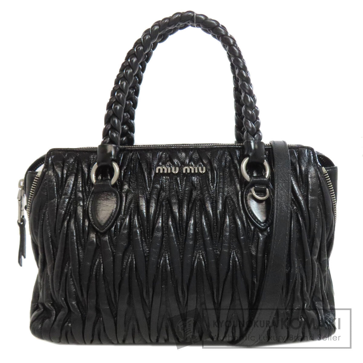 ミュウミュウ マテラッセ 2WAY ハンドバッグ カーフ レディース 【中古】【MIUMIU】