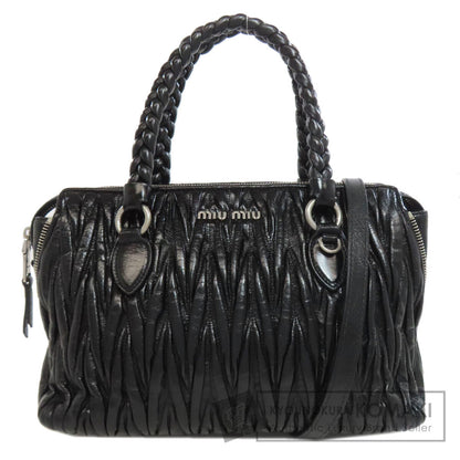 ミュウミュウ マテラッセ 2WAY ハンドバッグ カーフ レディース 【中古】【MIUMIU】