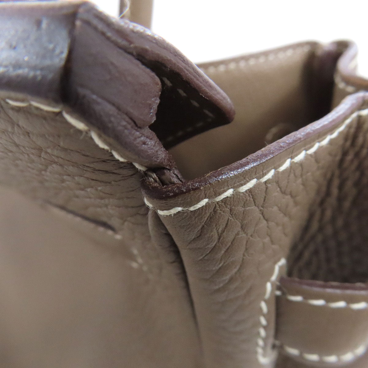 HERMES Birkin 30 Etoupe GoldHardware Handbag Taurillon Clemence Ladies [Used]