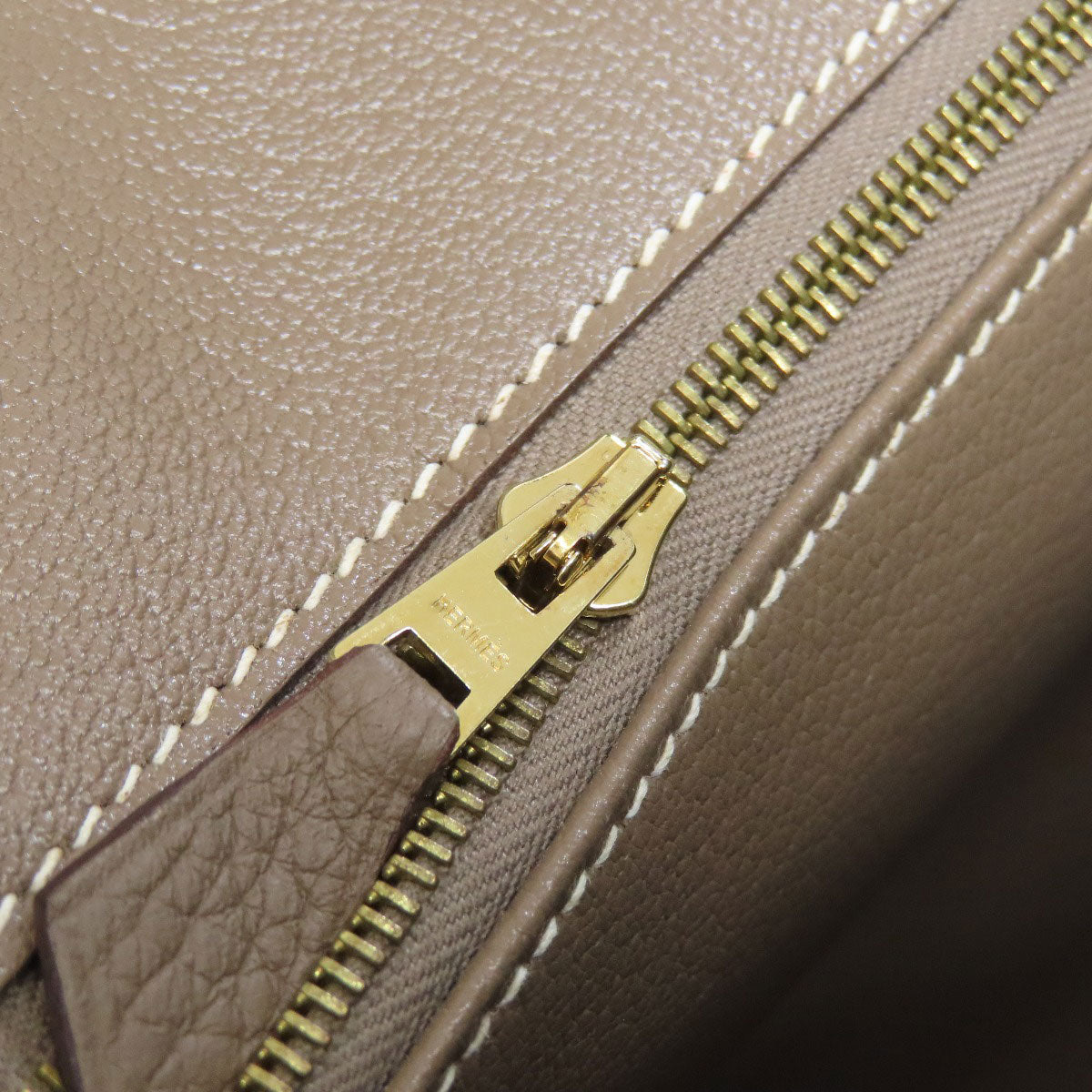 HERMES Birkin 30 Etoupe GoldHardware Handbag Taurillon Clemence Ladies [Used]