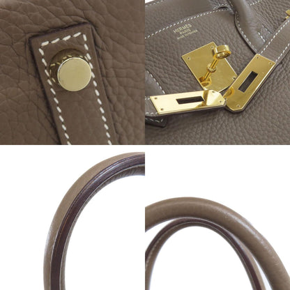 HERMES Birkin 30 Etoupe GoldHardware Handbag Taurillon Clemence Ladies [Used]