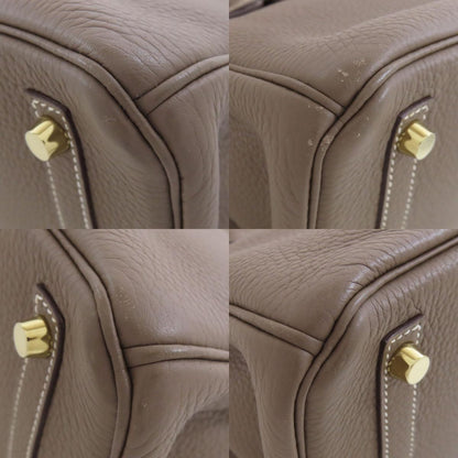 HERMES Birkin 30 Etoupe GoldHardware Handbag Taurillon Clemence Ladies [Used]