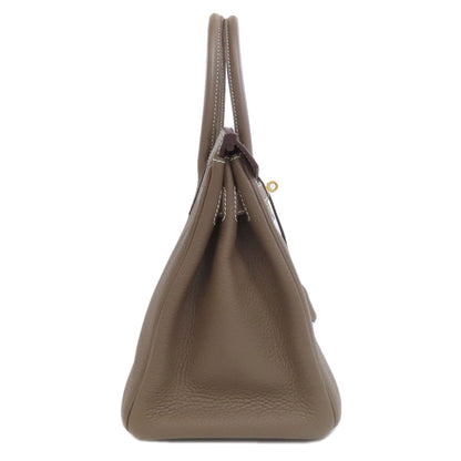 HERMES Birkin 30 Etoupe GoldHardware Handbag Taurillon Clemence Ladies [Used]