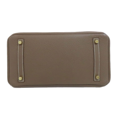 HERMES Birkin 30 Etoupe GoldHardware Handbag Taurillon Clemence Ladies [Used]