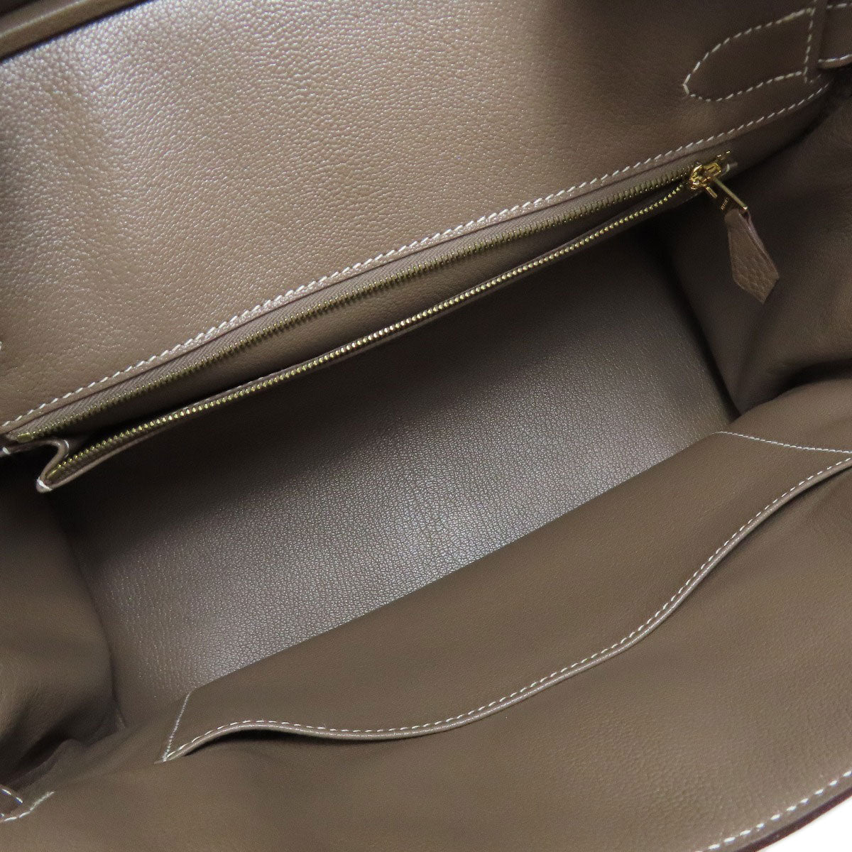 HERMES Birkin 30 Etoupe GoldHardware Handbag Taurillon Clemence Ladies [Used]