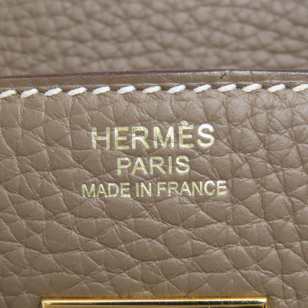 HERMES Birkin 30 Etoupe GoldHardware Handbag Taurillon Clemence Ladies [Used]