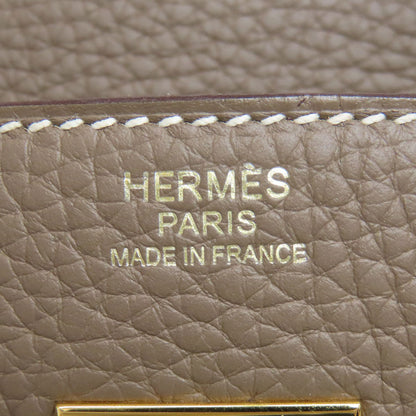HERMES Birkin 30 Etoupe GoldHardware Handbag Taurillon Clemence Ladies [Used]