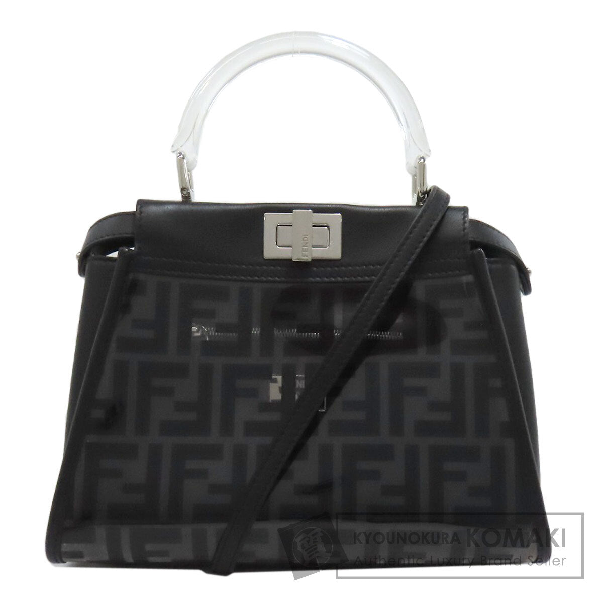 FENDI Peekaboo Mini 2WAY Handbag Plastics CalfLadies [Used]