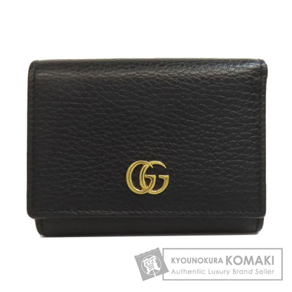 GUCCI 474746 Compact Wallet Double G Bifold Wallet with Coin Pocket Calf Ladies [Used]