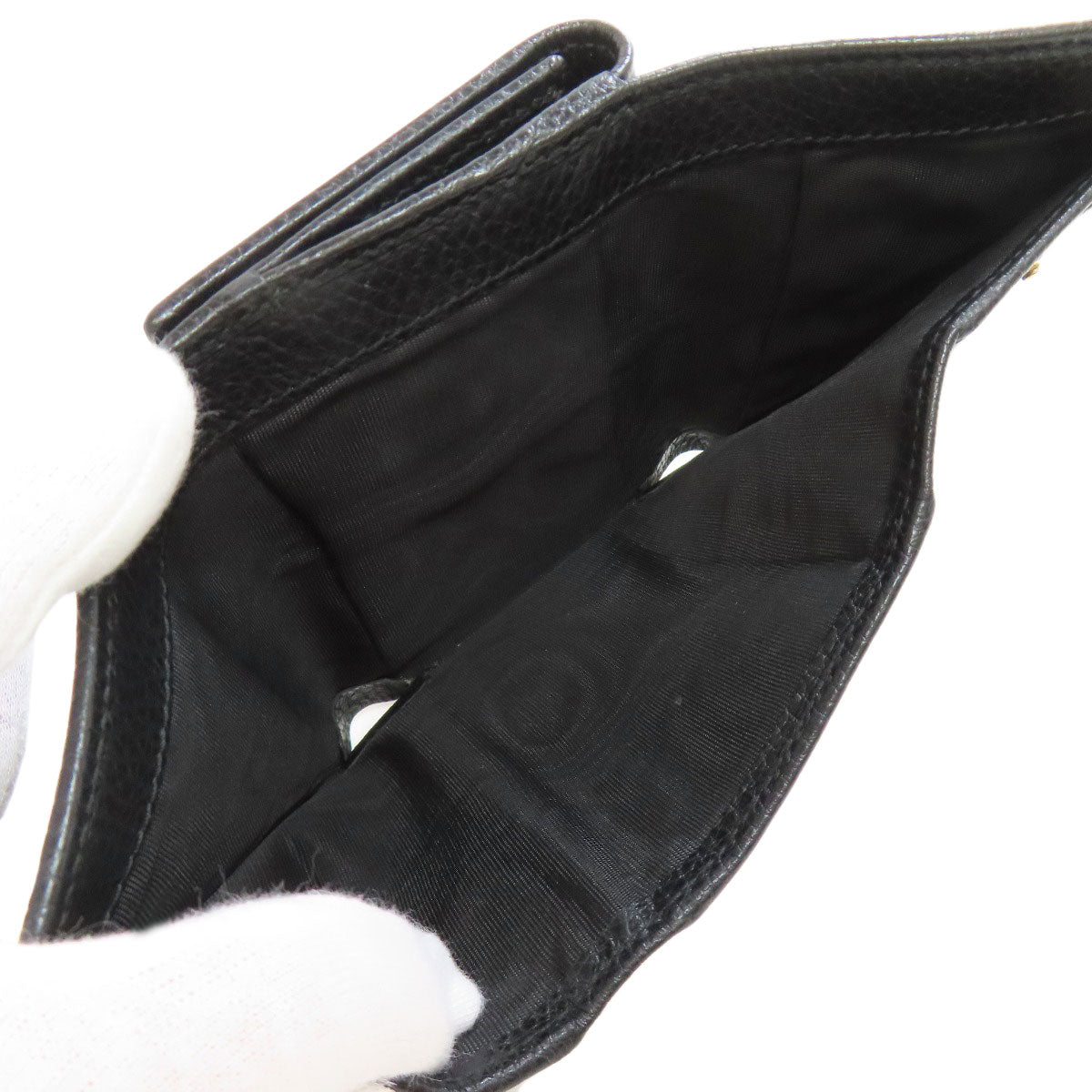 GUCCI 474746 Compact Wallet Double G Bifold Wallet with Coin Pocket Calf Ladies [Used]