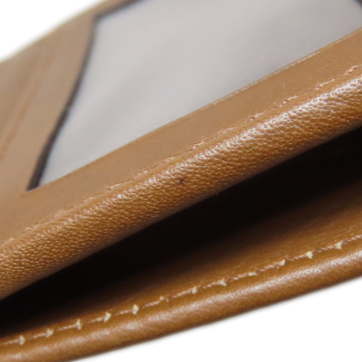 Salvatore Ferragamo ribbon Bifold Wallet with Coin Pocket Leather Ladies [Used]