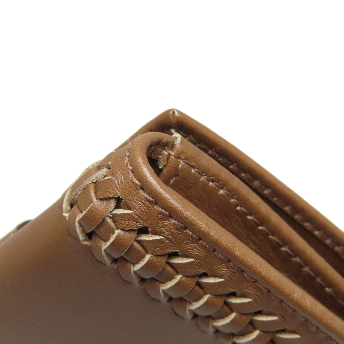 Salvatore Ferragamo ribbon Bifold Wallet with Coin Pocket Leather Ladies [Used]