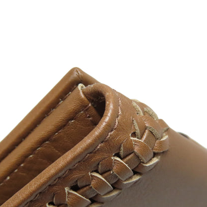 Salvatore Ferragamo ribbon Bifold Wallet with Coin Pocket Leather Ladies [Used]