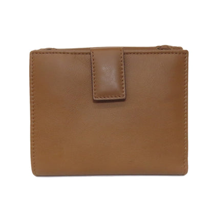 Salvatore Ferragamo ribbon Bifold Wallet with Coin Pocket Leather Ladies [Used]