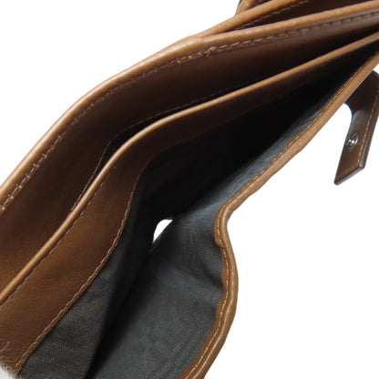 Salvatore Ferragamo ribbon Bifold Wallet with Coin Pocket Leather Ladies [Used]