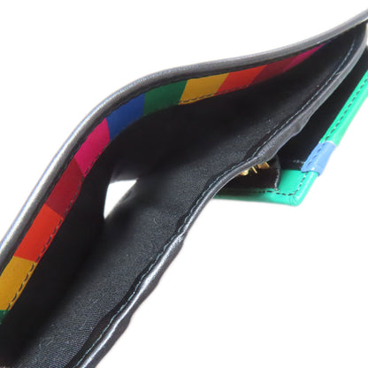 Salvatore Ferragamo Gancini motif studs Bifold Wallet with Coin Pocket Leather Ladies [Used]