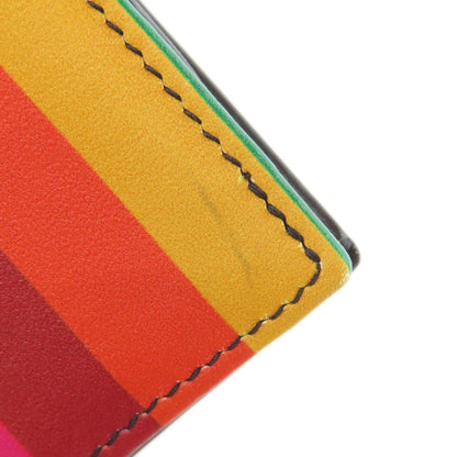 Salvatore Ferragamo Gancini motif studs Bifold Wallet with Coin Pocket Leather Ladies [Used]