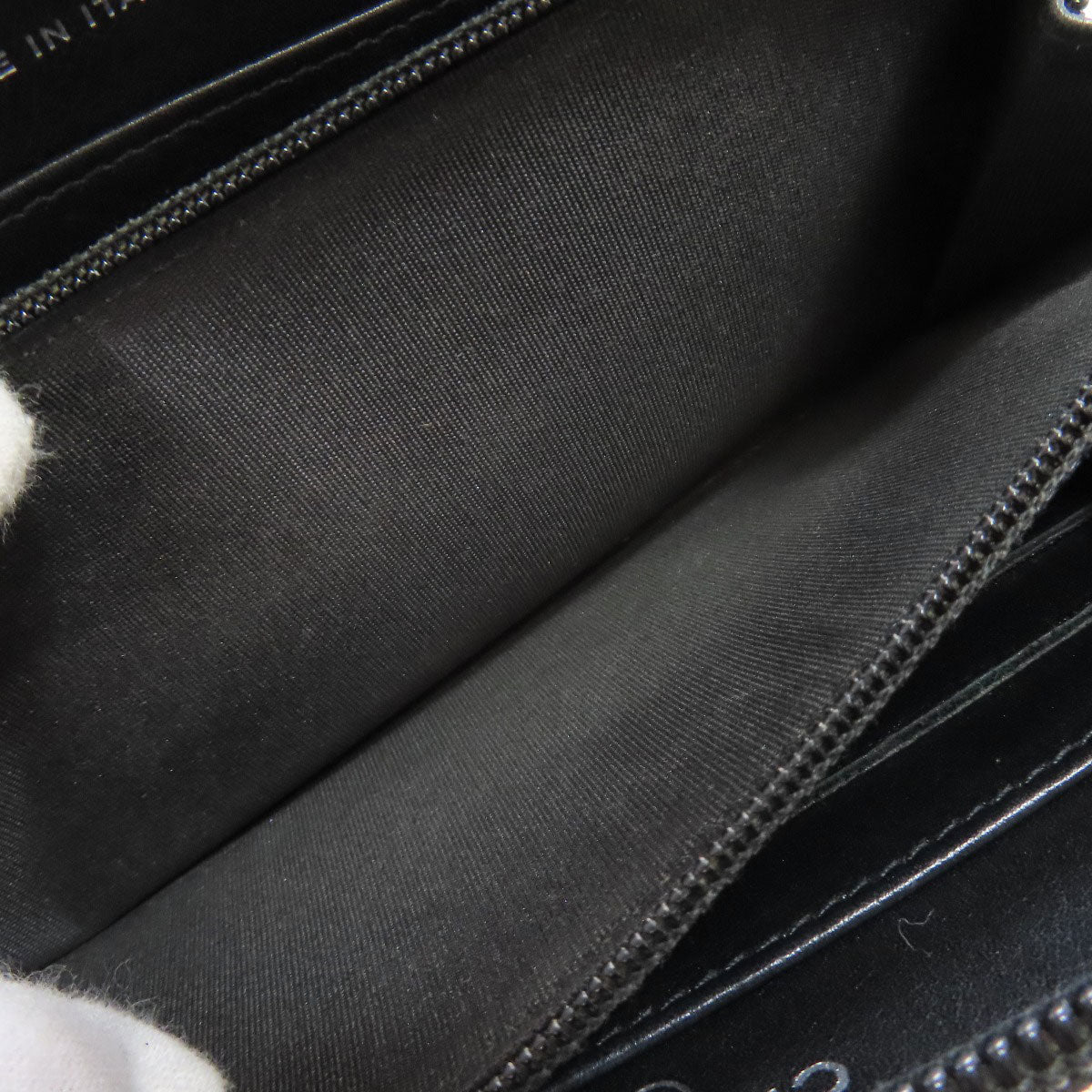 CHANEL COCO Mark Long wallet (with coin pocket) Grained Calfskin Skin Ladies [Used]